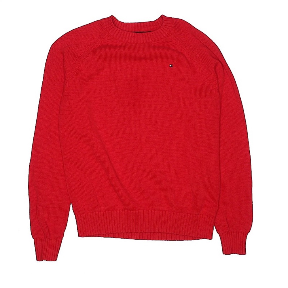 Red Tommy Hilfiger Pullover Sweater